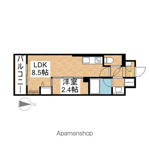 ポルタニグラ大須(1LDK/7階)の間取り写真