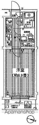 プレール・ドゥーク板橋区役所前2(1K/3階)の間取り写真