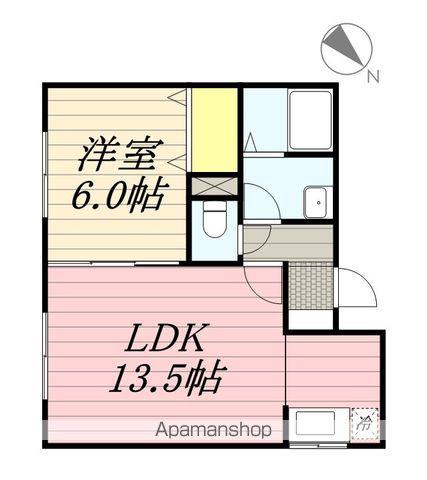 ジュピター白石中央Ⅱ(1LDK/3階)の間取り写真
