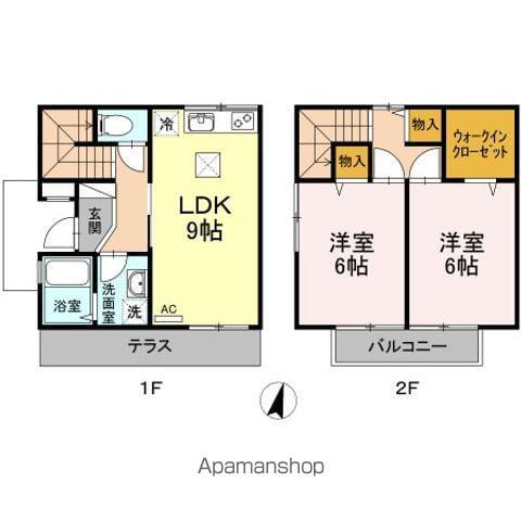 アビタ　東南西　館(2DK)の間取り写真