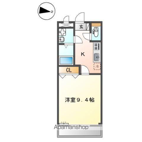 FSCOURT(1K/1階)の間取り写真