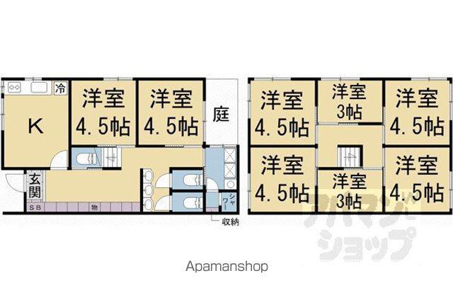 今出川シェアハウス(ワンルーム)の間取り写真