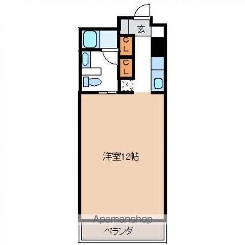 SI清水(ワンルーム/4階)の間取り写真