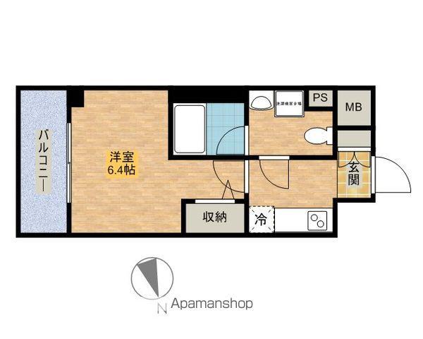 メインステージ江戸川橋Ⅲ(1K/5階)の間取り写真