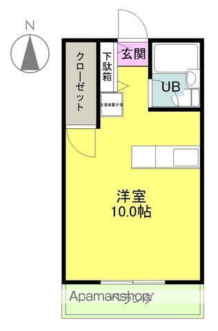 ナイスビルドⅡ(ワンルーム/3階)の間取り写真