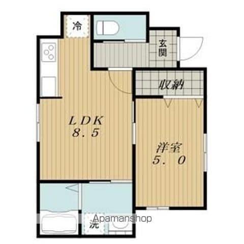 リーブルファイン正木南(1LDK/1階)の間取り写真