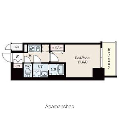 S-RESIDENCE鶴舞駅前(1K/6階)の間取り写真