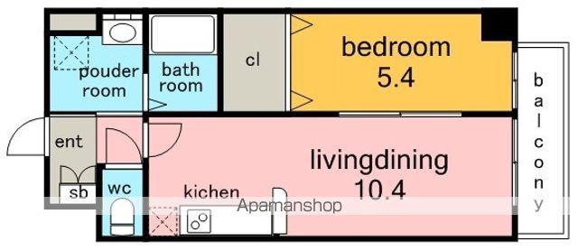 マイアトリア栄(1LDK/3階)の間取り写真