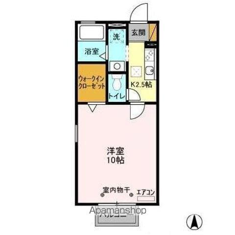 クレアール 1階階 間取り