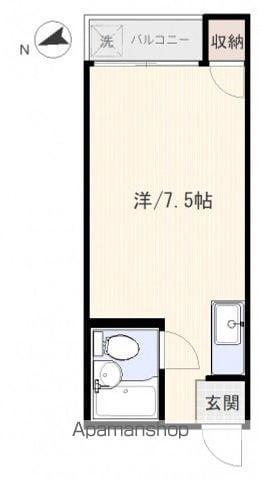 とんぼハイツ(ワンルーム/2階)の間取り写真