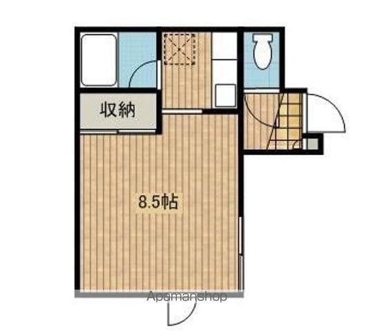 コーポ尾田(1K/2階)の間取り写真