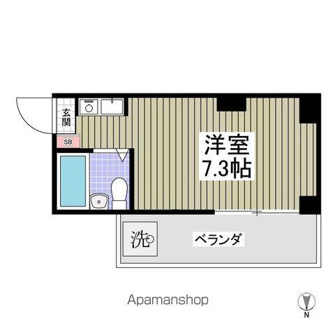 スターマンション2(ワンルーム/3階)の間取り写真