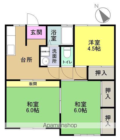 ファミーユITO(3K/1階)の間取り写真