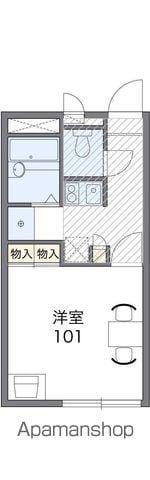 レオパレスアルプル(1K/1階)の間取り写真