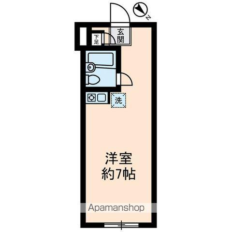 ダイヤモンドレジデンス北大塚(ワンルーム/1階)の間取り写真