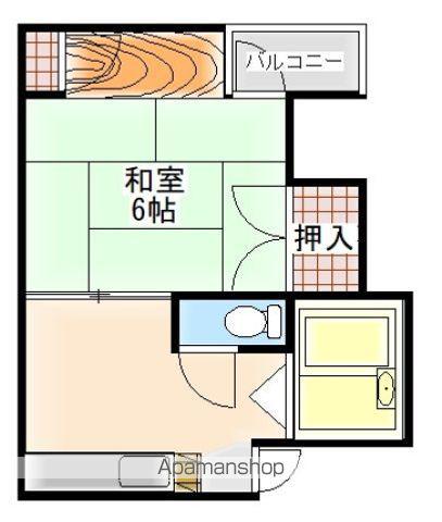 エクセルマンション府中A棟(1DK/3階)の間取り写真