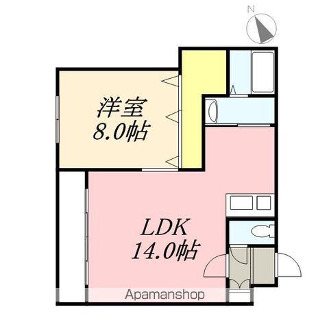 クラリス菊水V(1LDK/1階)の間取り写真