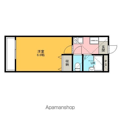 パークサイドハイツ(1K/2階)の間取り写真