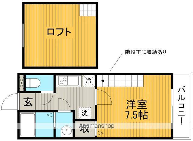 アルファステージ APM(1K/1階)の間取り写真