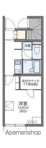 レオネクスト林のまちⅡ(1K/1階)の間取り写真