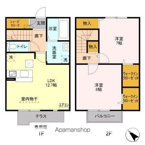 アンべリール美園(2LDK)の間取り写真