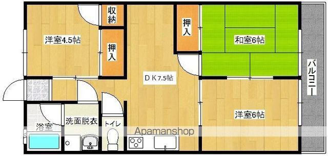 コスモハウス(3DK/2階)の間取り写真