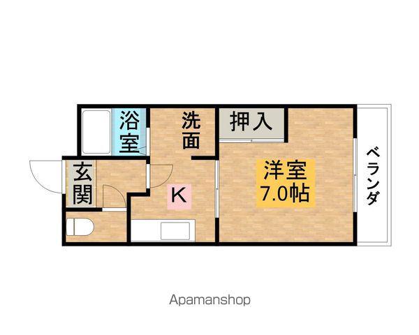 第6サンコーポ森脇(1K/3階)の間取り写真