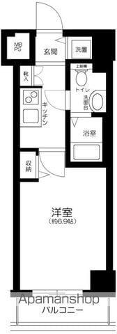 グランドガーラ芝公園(1K/10階)の間取り写真