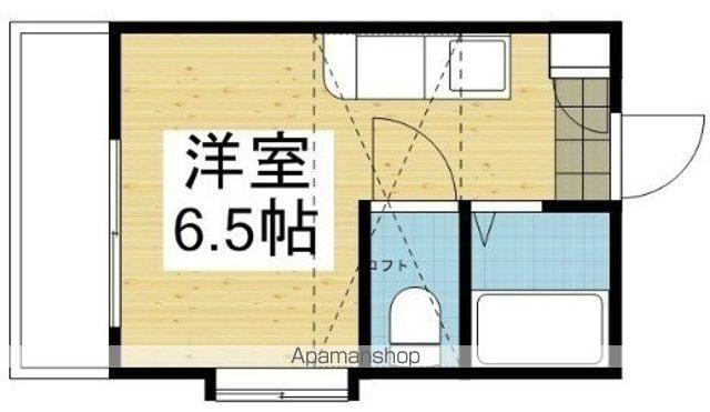 東雲ハイツ(ワンルーム/2階)の間取り写真