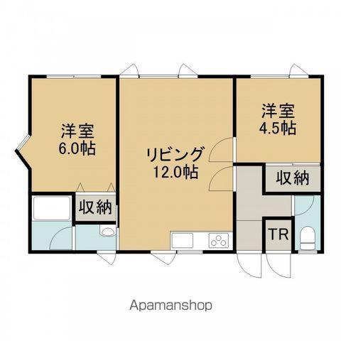 ガーデン川原Ⅱ(2LDK/1階)の間取り写真