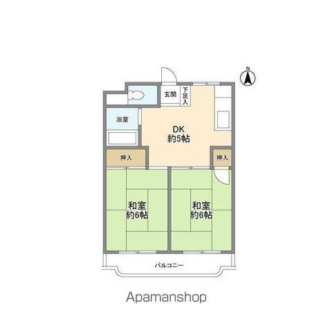 KEIⅡマンション(2DK/2階)の間取り写真