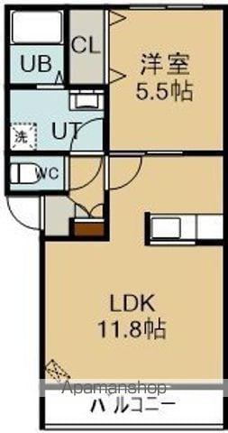 ルプランタン(1LDK/1階)の間取り写真