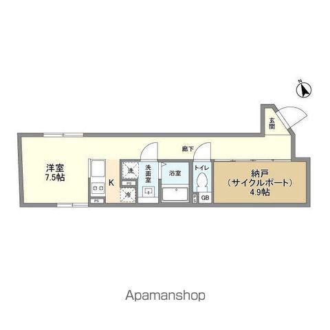 SPHERE YOYOGIUEHARA HILLTOP(ワンルーム/2階)の間取り写真