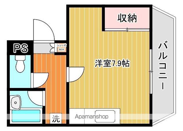 シャトーフジタ(ワンルーム/2階)の間取り写真