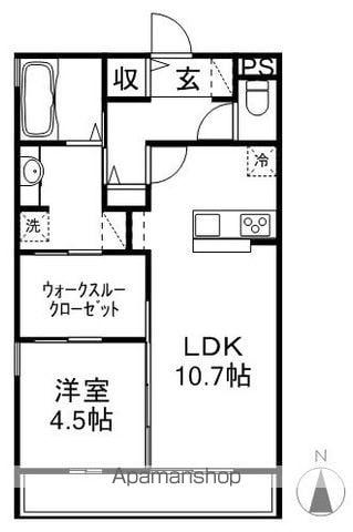 クロシェット寿(1LDK/3階)の間取り写真