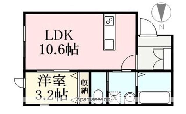 ピノ・トレーノ(1LDK/2階)の間取り写真