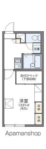 レオパレスポラリス(1K/1階)の間取り写真