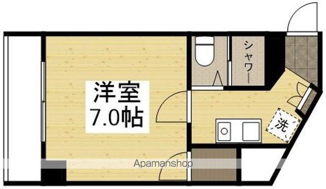 ベンハウス大供(1K/3階)の間取り写真