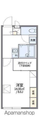 レオパレスミリオンベル(1K/2階)の間取り写真