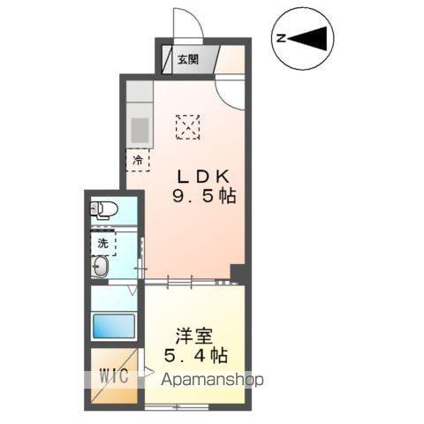 シルバーフォックス(1LDK/1階)の間取り写真
