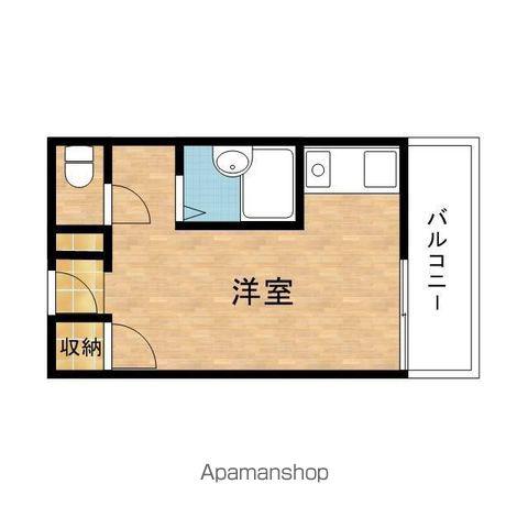 アルカディア(ワンルーム/3階)の間取り写真