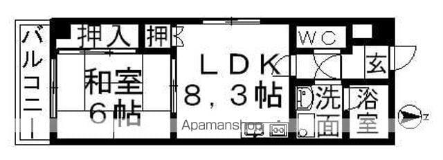 アクセス高辻(1LDK/2階)の間取り写真