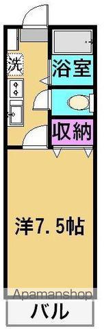 あいらんど花繰 A棟(1K/4階)の間取り写真