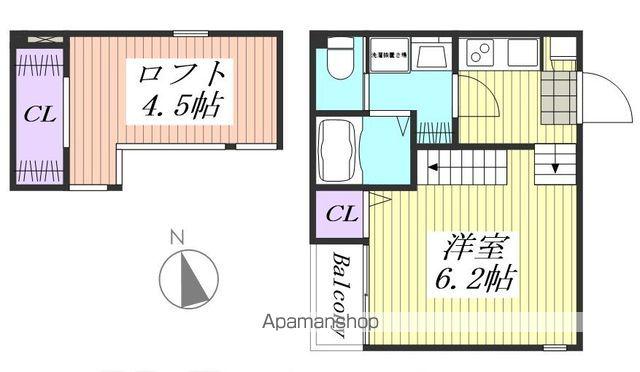 ONE TOP東今里(1K/1階)の間取り写真