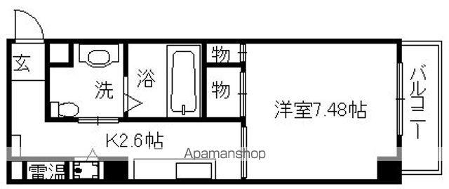 プログレスアペゼ(1K/5階)の間取り写真