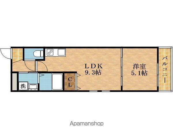 フジパレス鶴見Ⅹ番館(1LDK/3階)の間取り写真