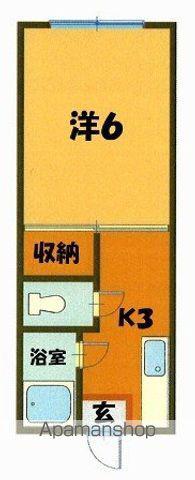 城西ハイツ(1K/2階)の間取り写真