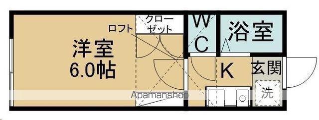 ベルトピア仙台13(1K/1階)の間取り写真