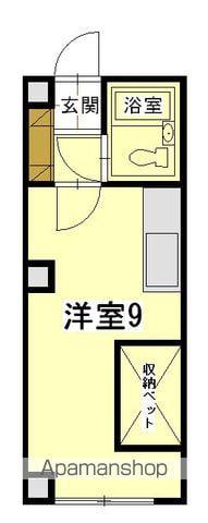 メゾンパティオ花園(ワンルーム/3階)の間取り写真