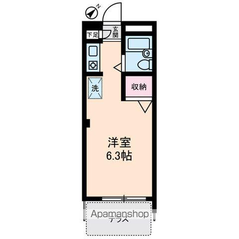 CASA DE ROSA(ワンルーム/1階)の間取り写真